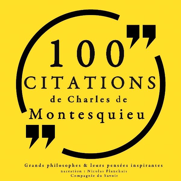 Cover art for 100 citations de Montesquieu