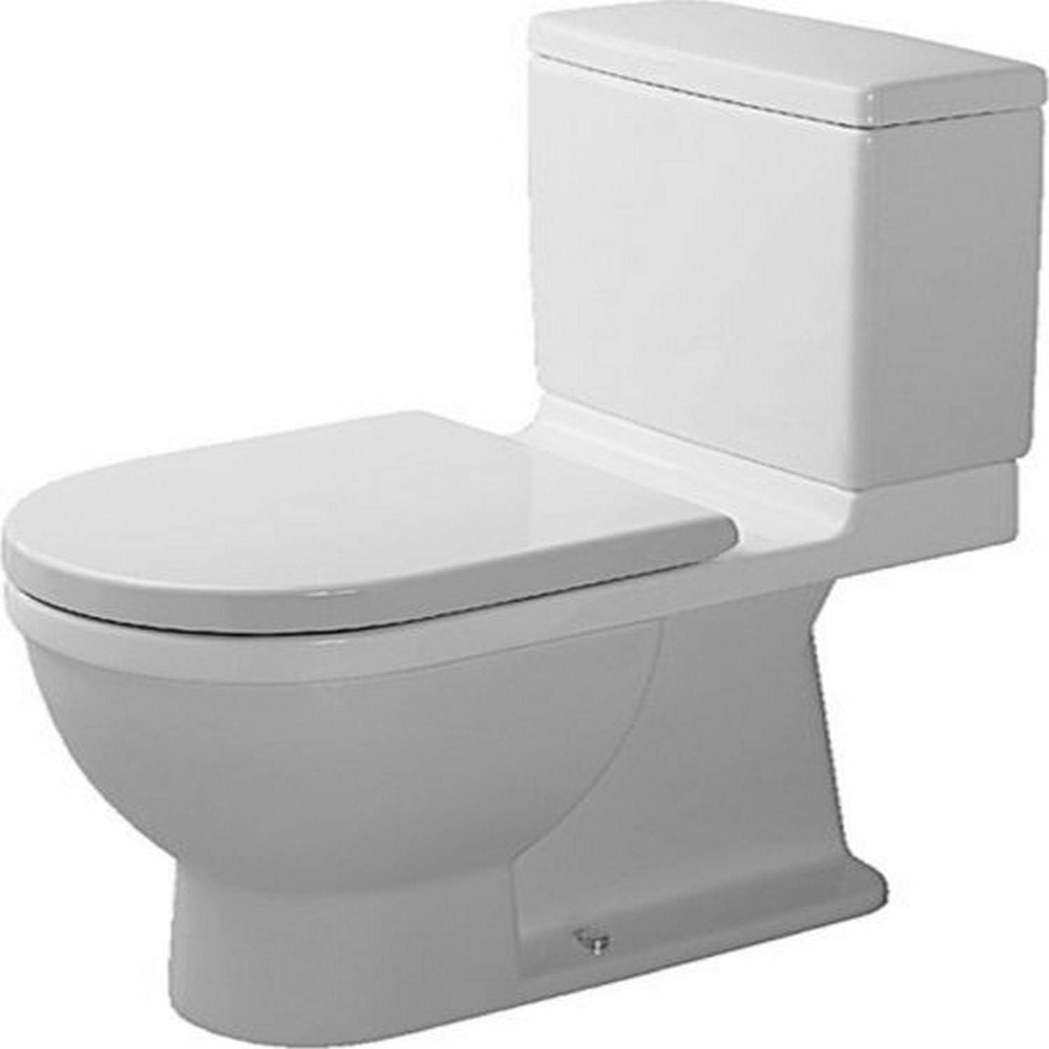 Duravit 2105010000, 30 x 17 x 19 inches, White, OnePiece Toilets