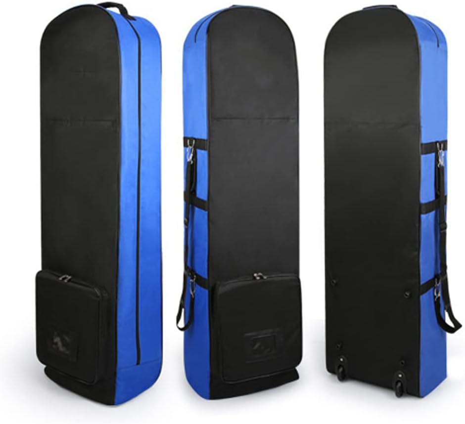 LANGWEI Golf Travel Cover for Golf Bag, Protect Travel Bag with Wheels/Handle, Dust Storage Bag Thickened Aircraft Consignment Foldable Tug