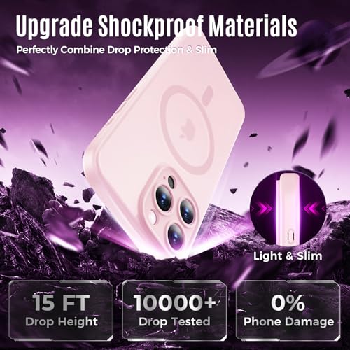 Image of Symcele Designed for iPhone 15 Pro Max Case, Pink