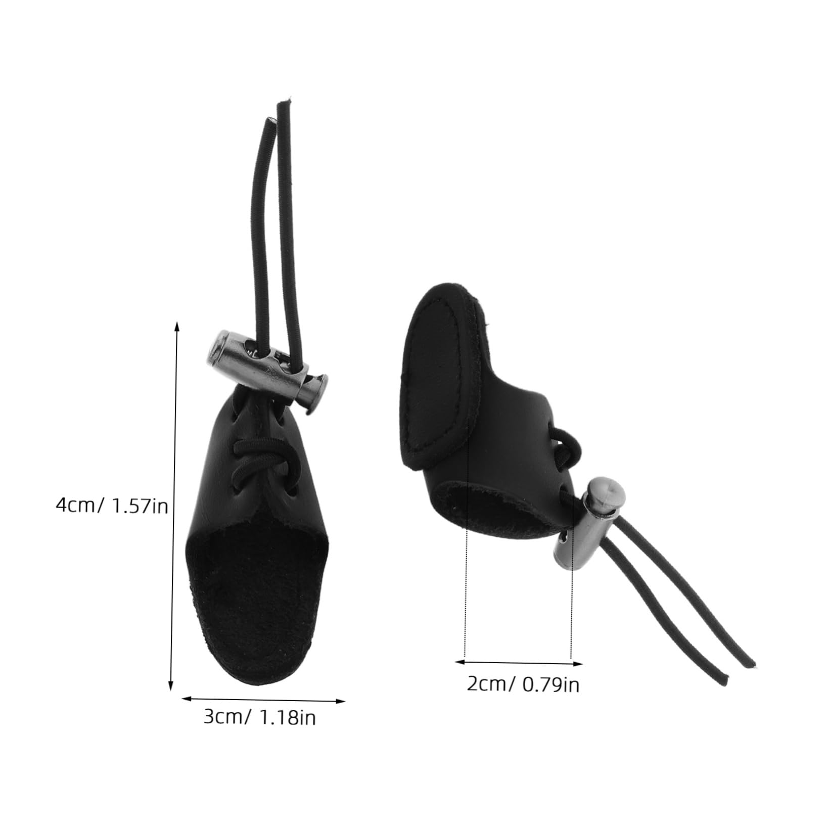 GOOHOCHY Mongolian Style Archery Finger Saver Double Layer Finger Guard Anti-Skid Protection for Traditional Archery Equipment