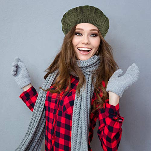 Image of Nollia Soft Knit Solid Color Beanie, Chic, and Lightweight Crochet Knitted Style Beanie Hat for Women, One Size Slouchy Hat