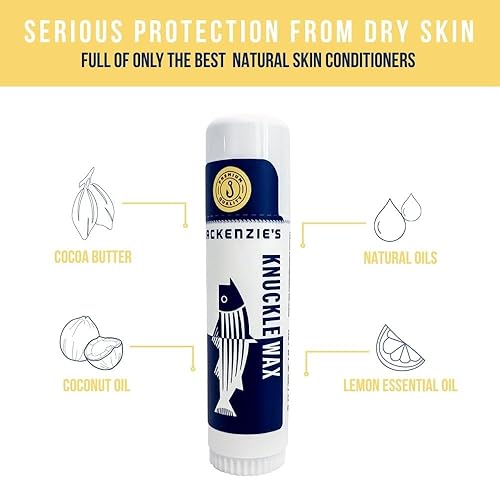 Miniatura 2 de MacKenzie's Palo de cera para nudillos - Regalos para pescador - Regalos para hombres - Regalos para mujeres - Reparación de manos - Hidratante