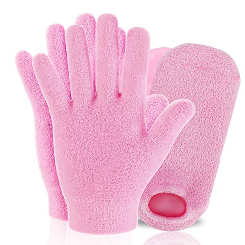 Moisturizing Socks and Gloves Set (Fuzzy Pink)