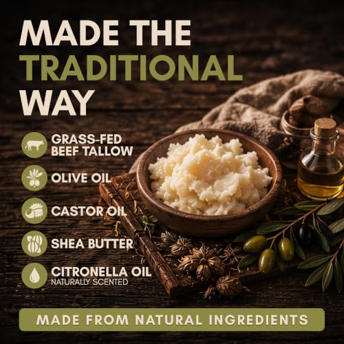 Image of Biodegradable Camping Soap with Organic Beef Tallow | All-in-One Dish Soap, Body Wash, Hand Soap & Shampoo | for Camp, Backpacking, RV & Travel