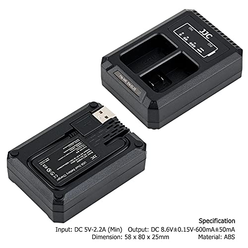Image of JJC EN-EL25 Battery Charger Dual Slot for Nikon Z50 II Z50 Z30 Zfc Cameras