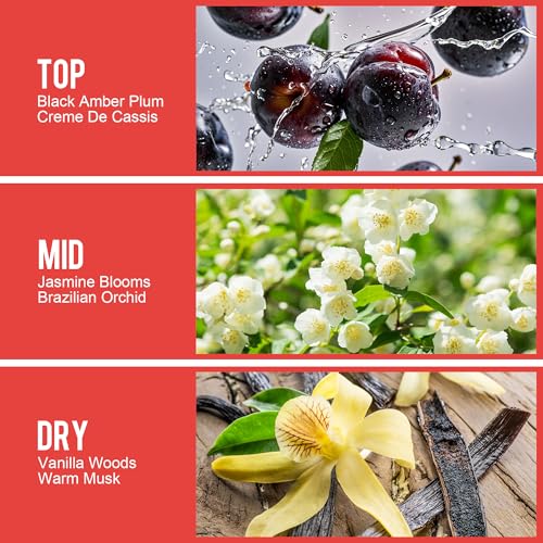 Image of 3 FL OZ Hair and Body Fragrance Mist, Eau De Parfum for Women,Warm Aroma,Perfume No.2, Floral Fruit Scent- With Notes of Black Amber Plum,Jasmine, Vanilla,Travel Size Body Spray