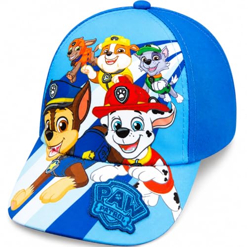 Nickelodeon Chase Marshal and Rubble Blue Boys Baseball Cap - Ages 2-4T - Adjustable
