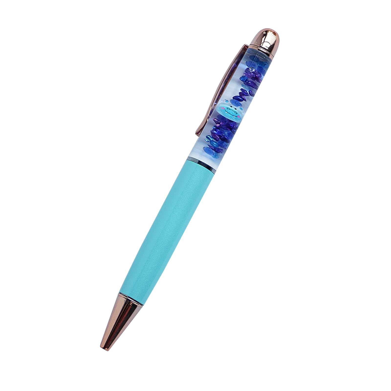 Sikyby Hippo Animal Ballpoint Pen Unique Floating Glitter Stationery Perfect Birthday Party Favor Gifts