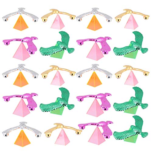 Toyvian 20 Peças Pássaro Equilíbrio Pássaro Gravidade Pássaro Ãguia Com Pirâmide de Brinquedo de Ciê