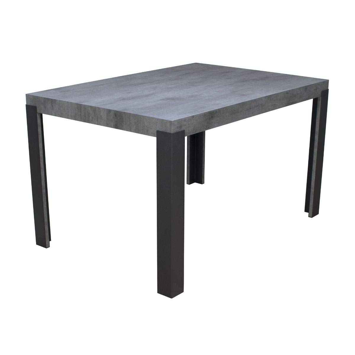 Itamoby Festtisch Linea Fix 160 Beton und Rahmen Anthrazit L.160 P. 90 H.77 Küche, Haushalt & Wohnen
