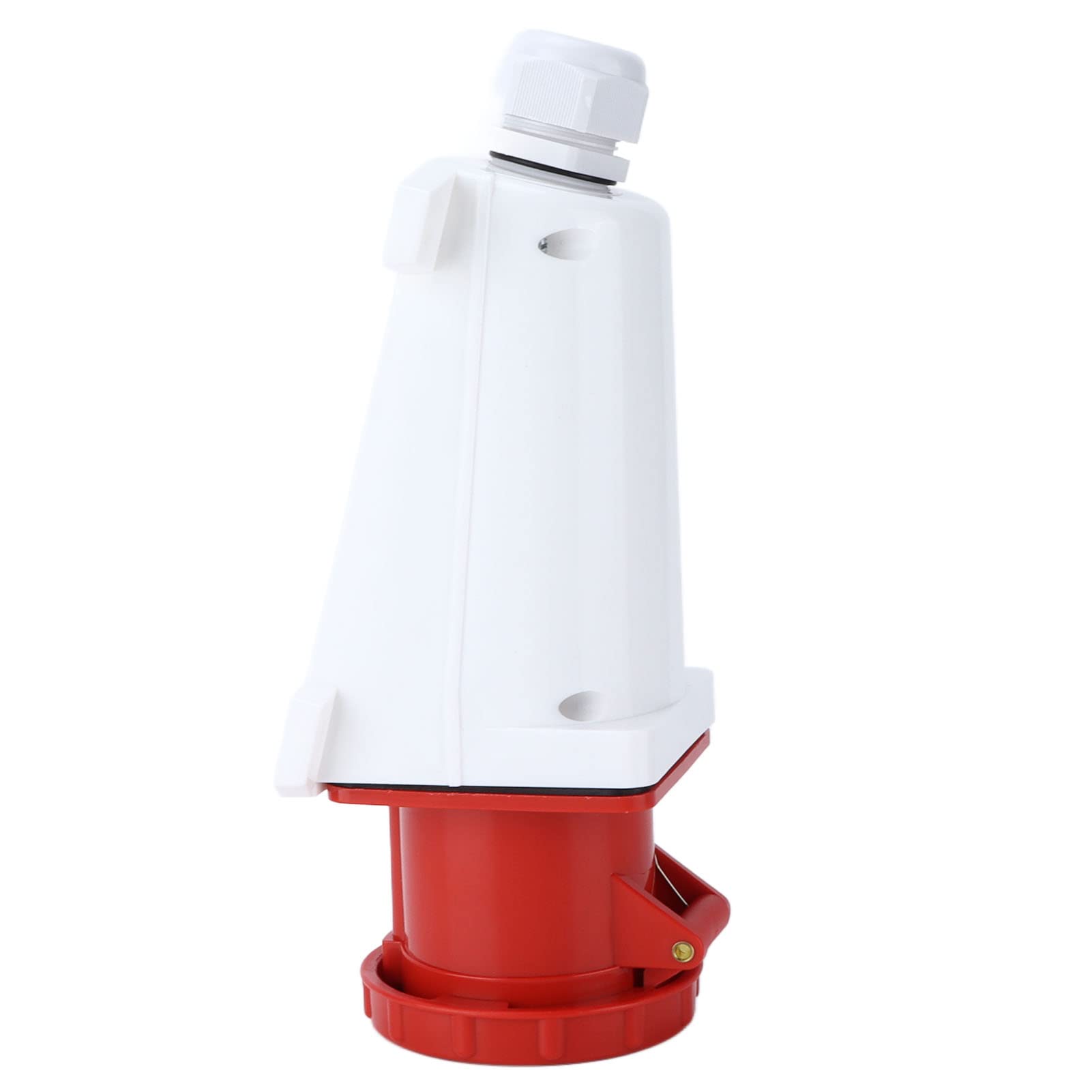 Gniazdo wtyczki przemysłowej 5-pinowe, 3-fazowe wodoodporne, wytrzymałe 380 415 V 63 A Zestaw złączy IP67 3P+N+E do produkcji przemysłowej na placach budowy PA66 Guma mosiężna