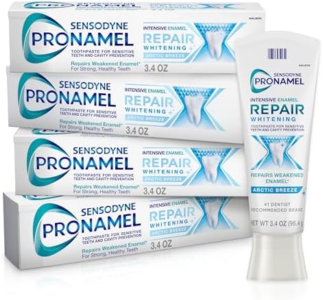 SENSODYNE PRONAMEL Intensive Enamel Repair Whitening Toothpaste, 3.4 oz x 4