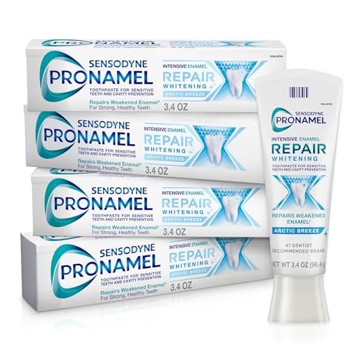 Sensodyne Pronamel Intensive Enamel Repair Whitening Arctic Breeze Toothpaste for Enamel Strengthening, 3.4oz (Pack of 4)