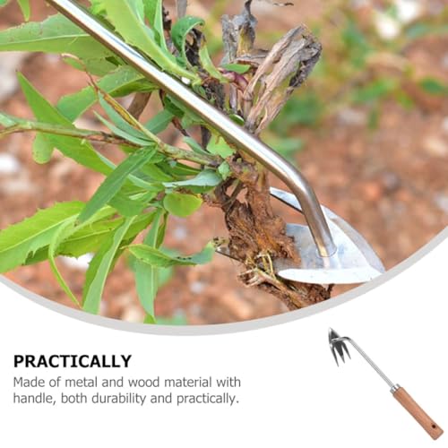 Herramienta Manual para Quitar Malezas con Mango de Madera miniatura 5
