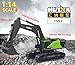 RC Excavator for Adults Huina 1593 Fully Functional 1:14 Toy 28 Channel Remote Control Truck Construction Vehicle Metal Bucket LED Lights Simulating Sounds 2 Batteries and Gripper 2026 Model