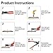 Audew Rivet Gun, 4 in 1 Professional Rivet Tools, Single Hand Manual Rivet Gun Kit with 100-Piece Rivets, Heavy Duty Hand Riveter Set for Automotive Railway Duct Work