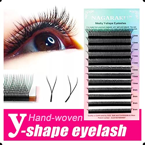 Estojo Cílios Nagaraku Y Mix 8 ao 14 Curvaturas C e D Volume Brasileiro (D - 0,07)