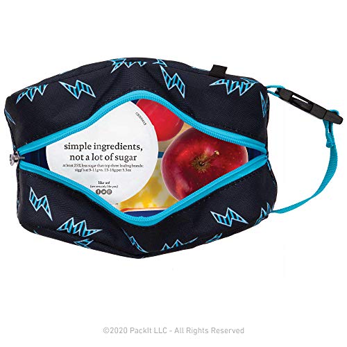 Packit Freezable Reusable Snack Box, Striped Bolts (Pko-Sx-Sbl) #TOP6