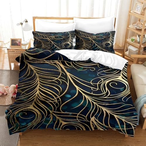 Parure de lit style japonais 260x220 de qualité supérieure avec impression 3D durable - 3