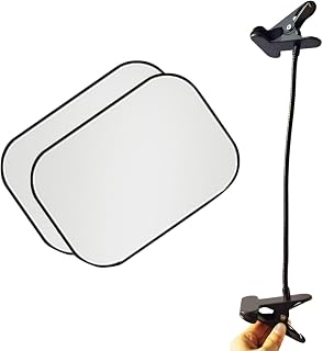 Adjustable Laptop Sun Shade with Flexible Clip Stand, Laptop Sun Shade for Working Outside and Adjustable Clip, Heat Shield Laptop Canopy for Computers Beach Chairs and Strollers