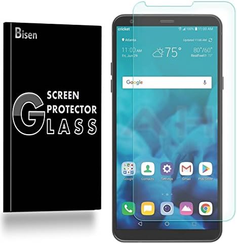 [3-Pack BISEN] for LG Stylo 4 Screen Protector Tempered Glass (Also Compatible w/LG Stylo 4+ / Stylo 4 Plus), Anti-Scratch, Anti-Fingerprint, Anti-Bubble, Lifetime Protection