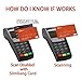 RFID Blocking Card, NFC Contactless Cards Protection Entire Wallet & Purse Shield, No More Need for Single Sleeves, Credit Card Holder, Wallets or Passport (Orange)