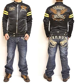 Amazon.co.jp: [バンソン] 当店別注 ボンディング シングル ライダース