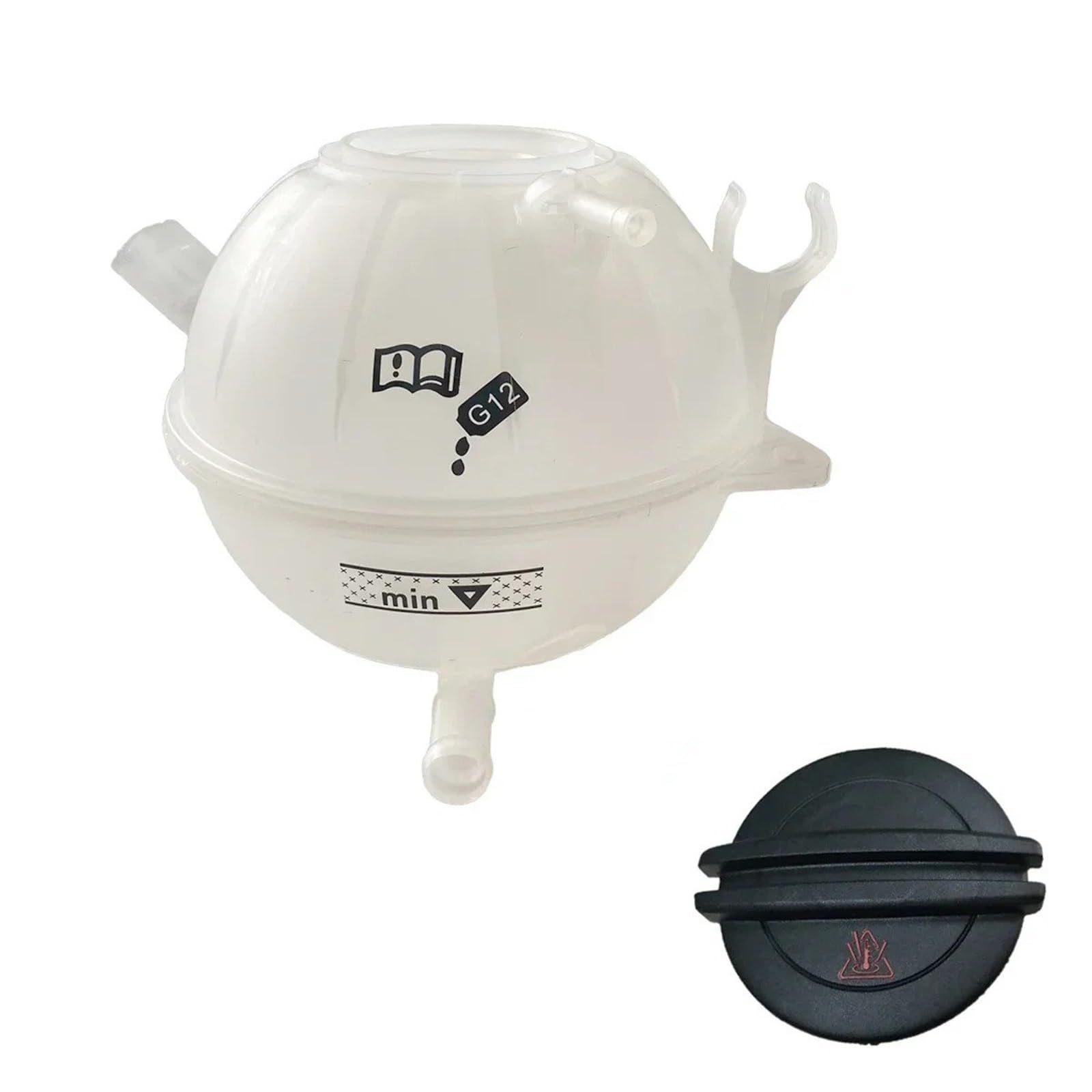 Kühlmittel Reservoir Überlauf Tank Für VW Für GOLF V 1K1 Für CADDY III Für Box Motor Kühlmittel Expansion Tank Mit Abdeckung Kappe 1K0121407(B- Black Cap)