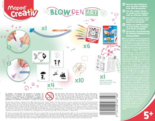 Pustestifte Maped Creativ 846710 – Puste-Stifte für kreative Kunstwerke
