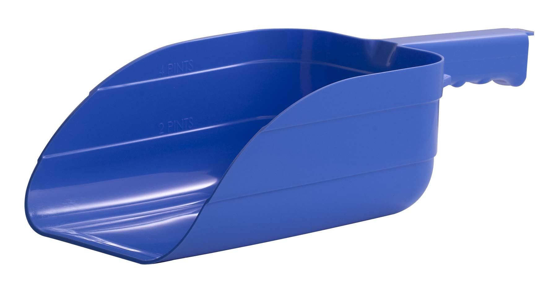 Little Giant® Plastic Utility Scoop | Heavy Duty Durable Stackable Farm Scoop | 5 Pint | Ranchers, Homesteaders and Livestock Farmers | Berry Blue
