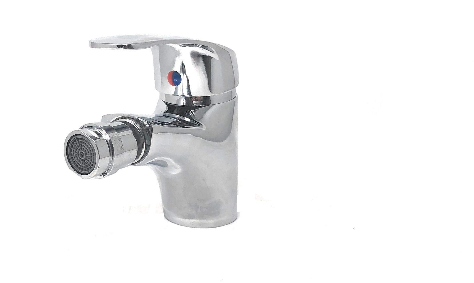 Rubinetto Miscelatore con Flessibili in Ottone per Bidet Lavabo