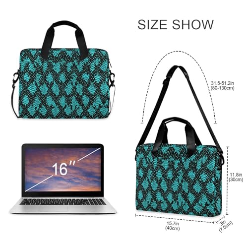 Maletín para portátil ALAZA con estampado de piel de serpiente miniatura 5