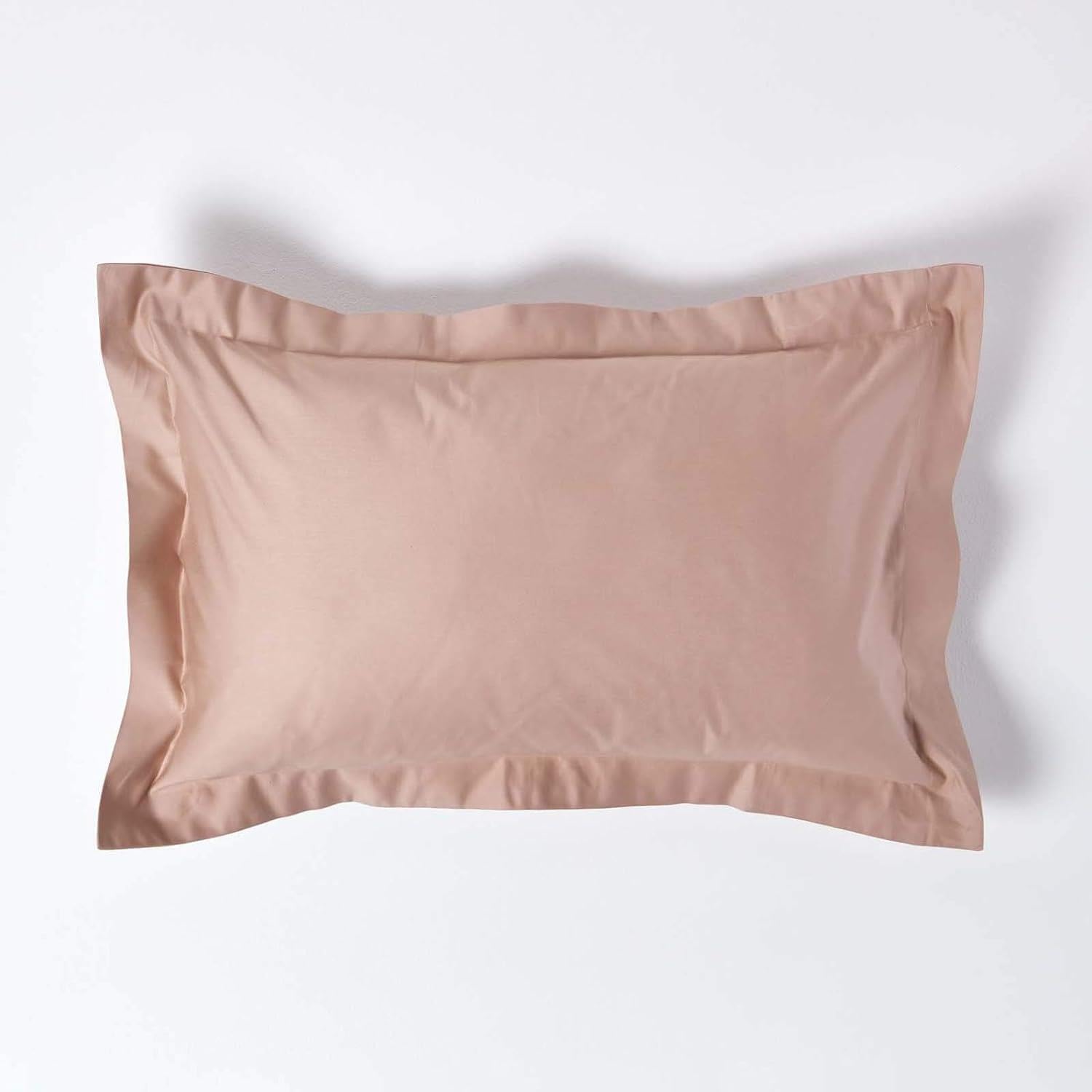 Homescapes Moonlight Beige 1000 Thread Count Egyptian Cotton Beige Oxford Pillowcase Pack Of Size 2