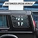 Heutamo Rear Side Window Decal Stickers Compatible with Land Rover Discovery 2 Accessories 1998-2004, Side Window Glass Cover UK United Kingdom Trim Exterior Decal Accessories