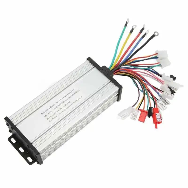 Kontroler hulajnogi elektrycznej, bezszczotkowy kontroler fali sinusoidalnej 48 V, 60 V, 72 V, 600 W, 800 W, 1500 W, do roweru elektrycznego/trójkołowego/skutera do silnika Brushl