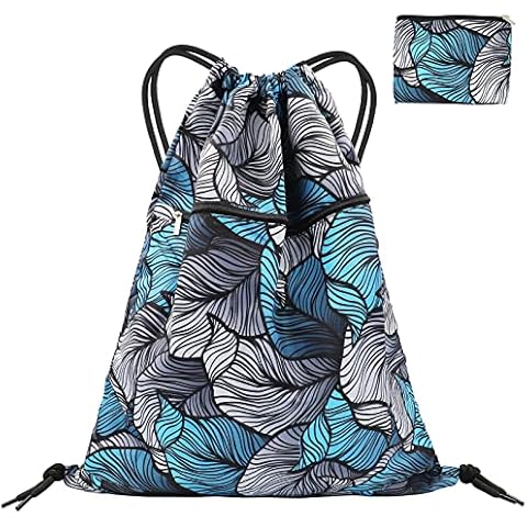 FenFang Turnbeutel mit Kordelzug, Kordelzugbeutel Sportsack Groß Turnsack Rucksack Beutel Faltbar Cover