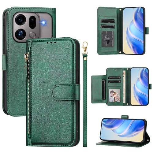 �X�}�z�P�[�X �Ή��@�� for Oppo Find X9s Pro �X�}�z�P�[�X�y�J�[�h�z���_�[�E�E�H���b�g�E�}�O�l�b�g�o�b�N���E�t���b�v�E�X�^���h�@�\�t���zGreen