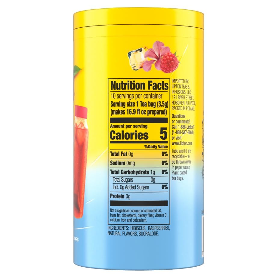 Image of Lipton Ice Tea Infuse Green Tea Citrus Cold Brew Tea Bags for On-The-Go or At Home 10 Tea Bags (Pack of 3)
