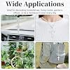 Cross for Car Mirror Hanging, Bling Cars Pendant Charm, Double-Sided Diamond Christian Cross Rearview Mirror Accessories, Car Accessories for Women (Silver)
