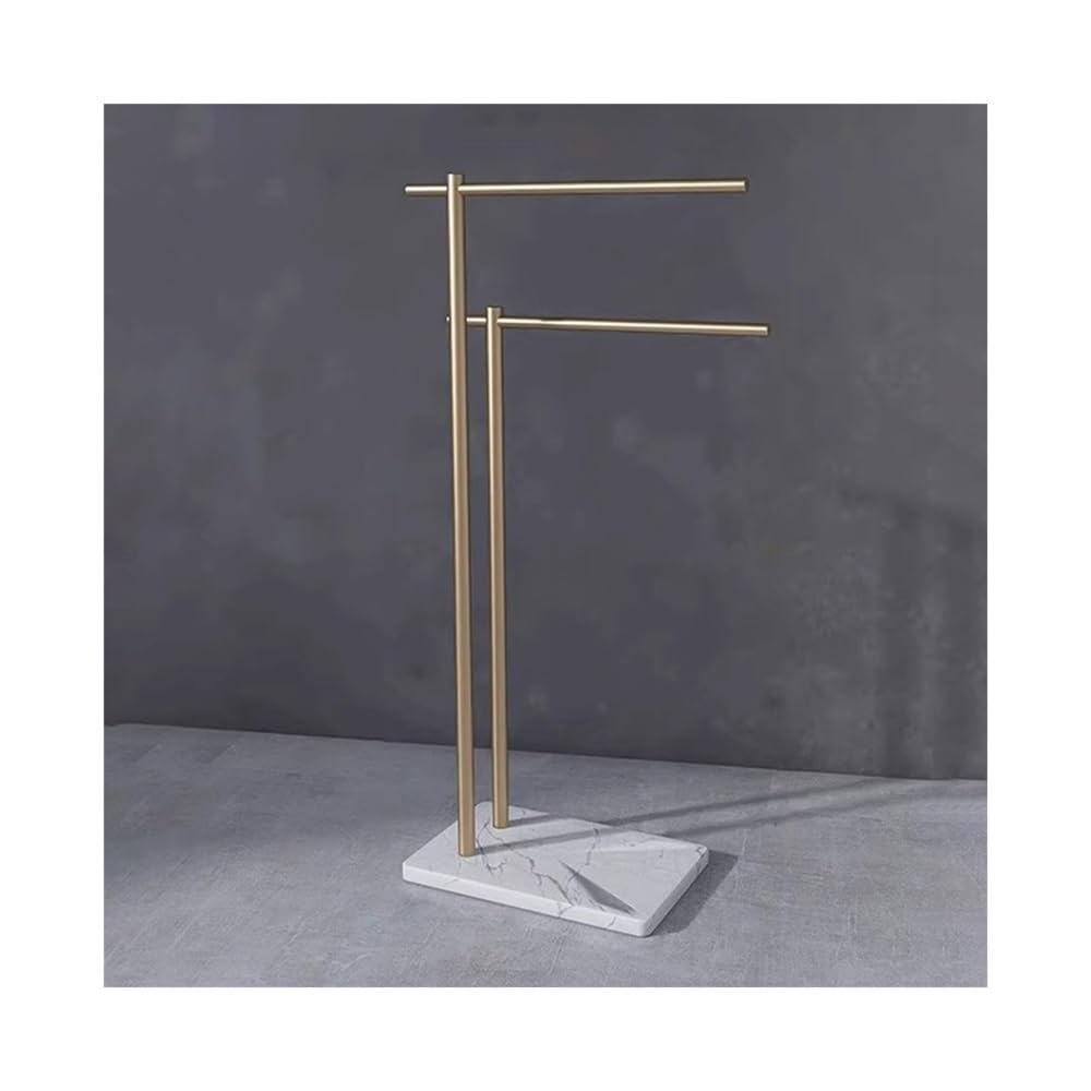 Towel Rack Bathroom Towel Rack Floor-standing Light Luxury Creative Marble Bathtub Storage Bar Free Standing Rail