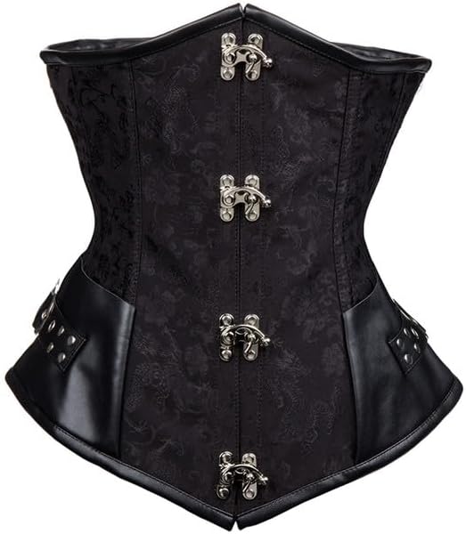 Moonight Underbust Corset Steampunk Half Waist Corset Bustier Underbust Waist Cincher