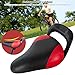 QCdeSoulBLV 7.9x5.3in Red Kids Bike Seat, Waterproof Handled PU Seat, Stylish Curved Replacement Kids Bike, Saddle