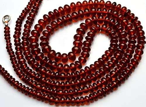 Perles en grenat hessonite pour enfiler des colliers élégants et bracelets sur mesure