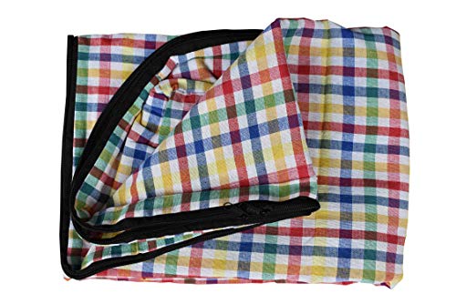 Image of Cotton Mattress Cover with Zip for Single Bed. (72 X 30 X 8)