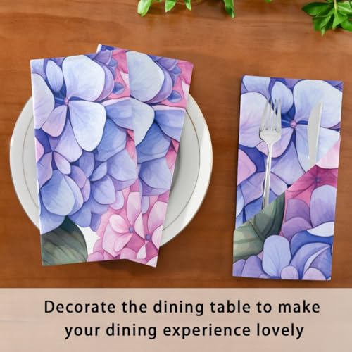 Servilletas de Tela Hydrangea Floweers 20 x 20 pulgadas 6 pcs miniatura 3