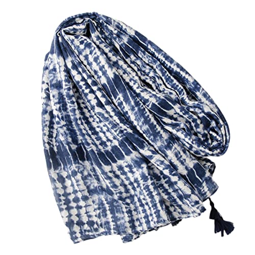 FAIRYGATE Schals & Tücher für Damen Tuch Leicht und Weich Frühling Sommer Herbst Winter Schal Elegant Quaste groß stilvoll Vintage Wickelschal mit Quaste 7012