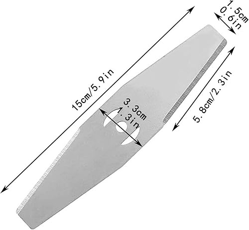 Miniatura 6 de Cortadores de cuerda eléctricos inalámbricos, hoja de metal, 4 piezas de cortadora de césped eléctrica, herramienta de césped para recortadora de