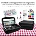 Aovly Handheld sewing machine, beginner's sewing kit with storage, two power supply modes, electric switch, simple operation, portable mini, beginner's sewing machine.(Black)