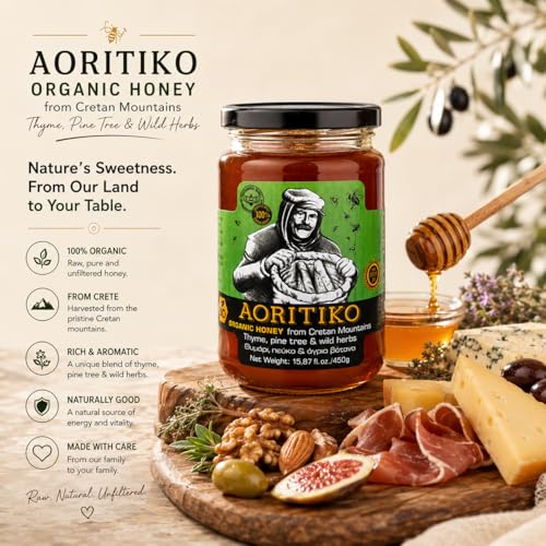 Miel Orgánica Pura de Montaña Cretense 450 g miniatura 3